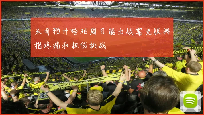 米奇预计哈珀周日能出战需克服拇指疼痛和扭伤挑战